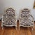 Louis XV Armchairs in Polychrome Wood with Zebra-Print Upholstery, France, 1790s, Set of 2 For Sale - Image 4 of 18