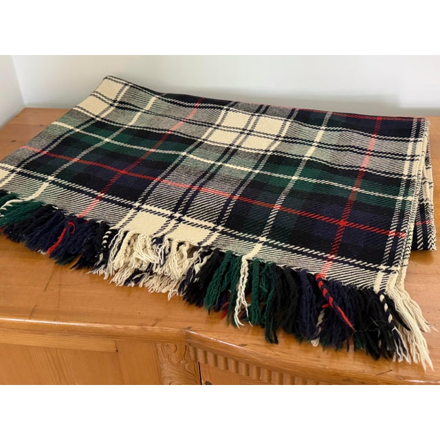 American Scottish Tartan Plaid Blanket, Ralph Lauren Style For Sale - Image 3 of 6