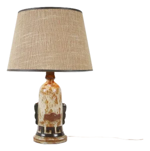 Vintage Ceramic Table Lamp by Martini Vermouth, Italy 1950s