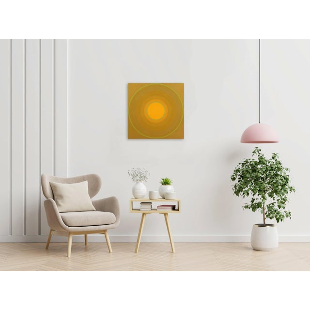 Yellow "Yellow Spin" Original Artwork by Paul Westacott For Sale - Image 8 of 10