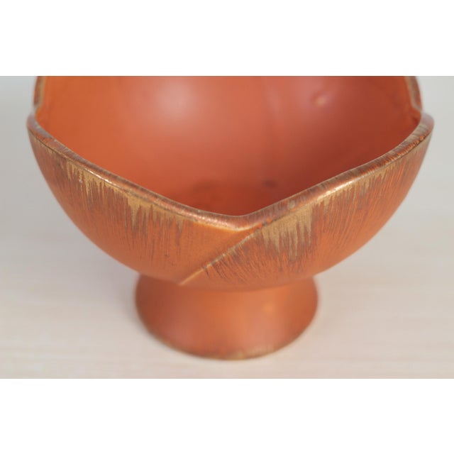 Mid-Century Modern 1963 Sun Glo Ceramic Pedestal Bowl by Inarco For Sale - Image 3 of 10