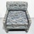 Blue 1970s Vintage Milo Baughman Style Upholstered Parsons Chairs For Sale - Image 8 of 9
