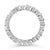 2020s 14K White Gold 2 1/3 Cttw Asscher Cut Lab Grown Diamond Eternity Band Ring (E-F Color, VS1-VS2 Clarity) - Ring Size 5.5, Size 5.5 For Sale - Image 5 of 8