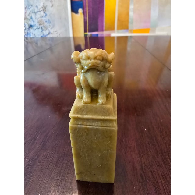 Vintage Chinese Carved Lion Seal For Sale - Image 9 of 9