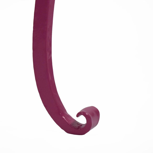 Mid Century Metal Round Coffee Table For Sale - Image 4 of 4