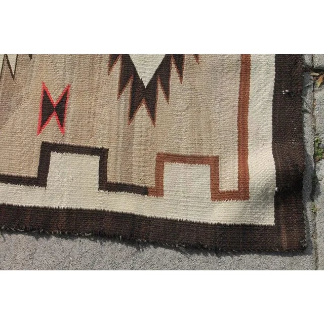 1930s 20th Century Navajo Indian Style Weaving Runner Rug For Sale - Image 5 of 11