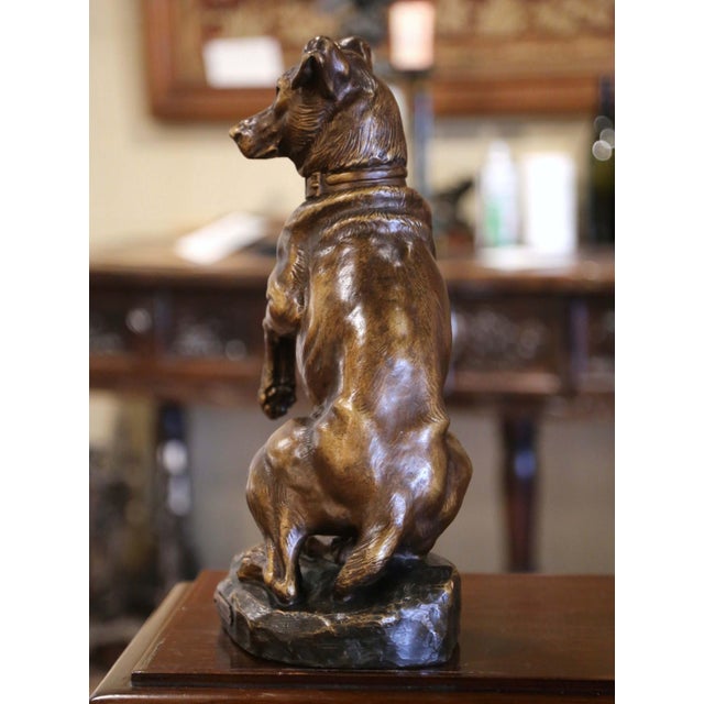 Ceramic Early 20th Century French Terracotta Fox Terrier Sculpture Signed T. Cartier For Sale - Image 7 of 10