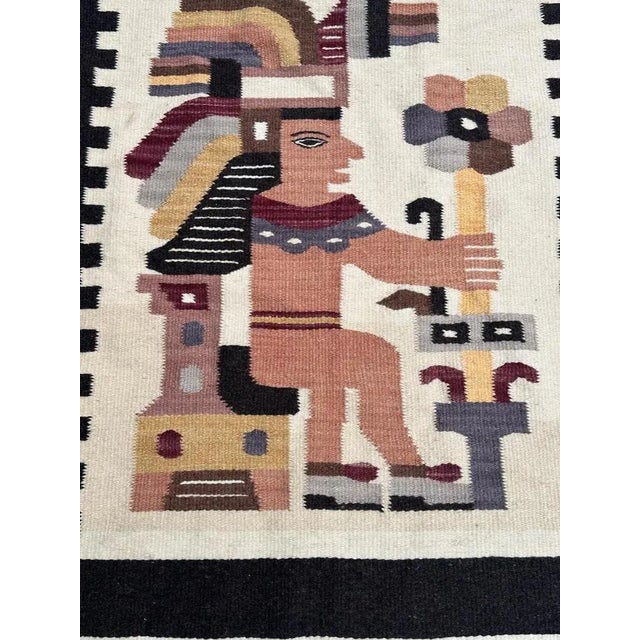 Vintage Mexican Tapestry, 1980s For Sale - Image 9 of 11