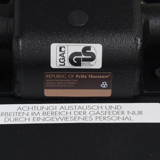 Oxford Chair in Black Leather by Arne Jacobsen, 2012 For Sale - Image 18 of 18