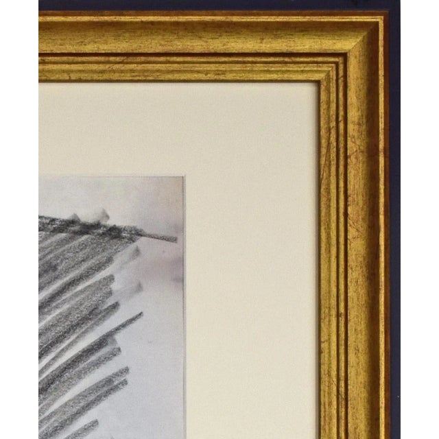 Paper Vintage Mid Century Charcoal Figure Study Drawing of a Female Nude C. 1960 For Sale - Image 7 of 8