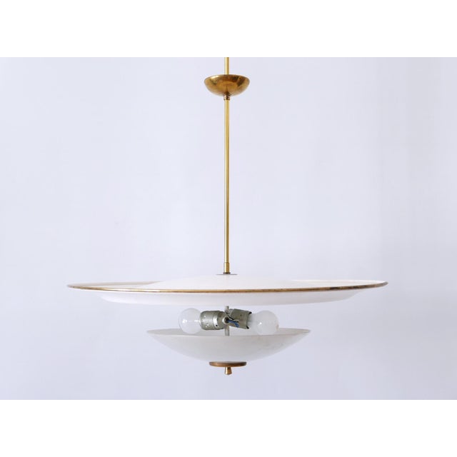 Metal Large Mid-Century Modern UFO Ceiling or Pendant Lamp, Germany, 1950s For Sale - Image 7 of 18