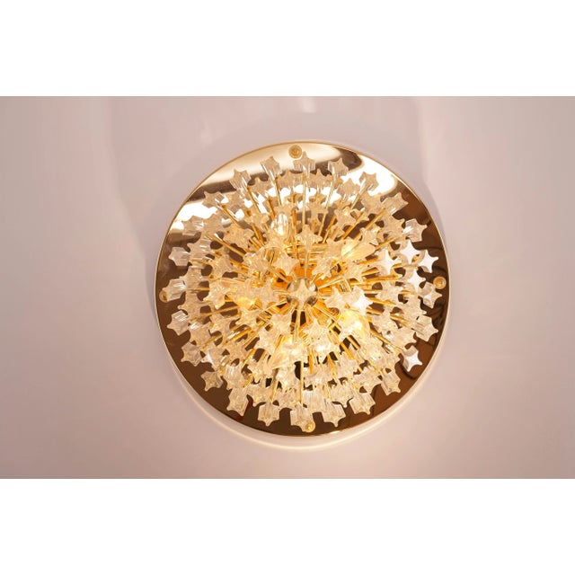 Venini Mid-Century Flush Mount with Murano Glass from Venini For Sale - Image 4 of 8