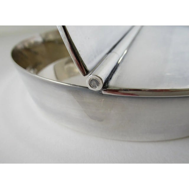 C.1950's-1960's Asprey Co. Of London, Silver Plate Lidded Catchall, Ashtray With 3 Cigar/Cigarette Rests by Almazon of Spain(Mfr.) For Sale - Image 10 of 12