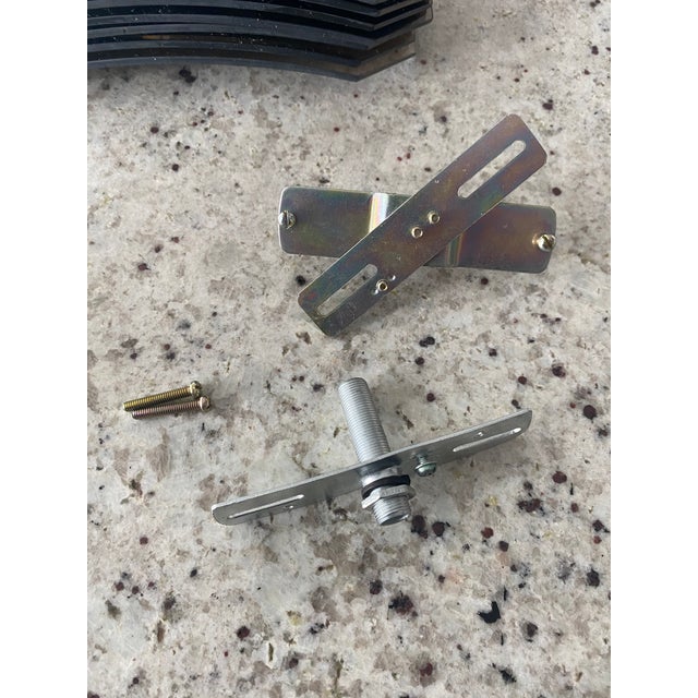 Vintage Catalina Lighting Smoked Curved Glass Beveled Chandelier For Sale - Image 12 of 12