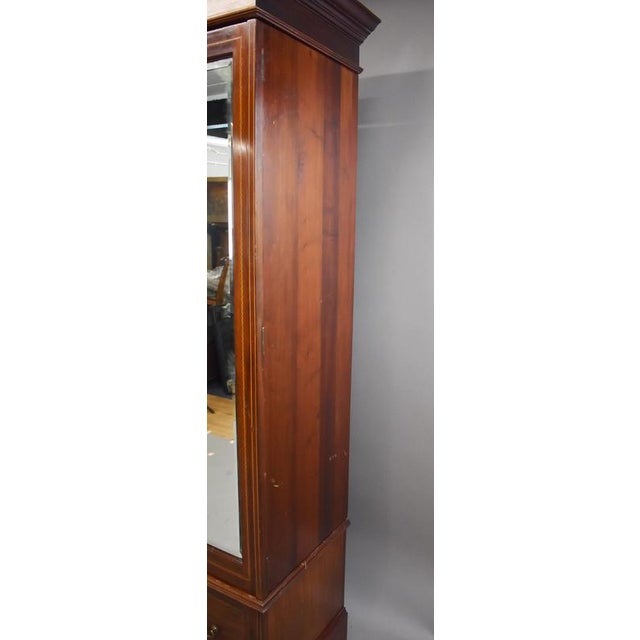 1910s Edwardian Mahogany Triple Wardrobe, 1910 For Sale - Image 5 of 8