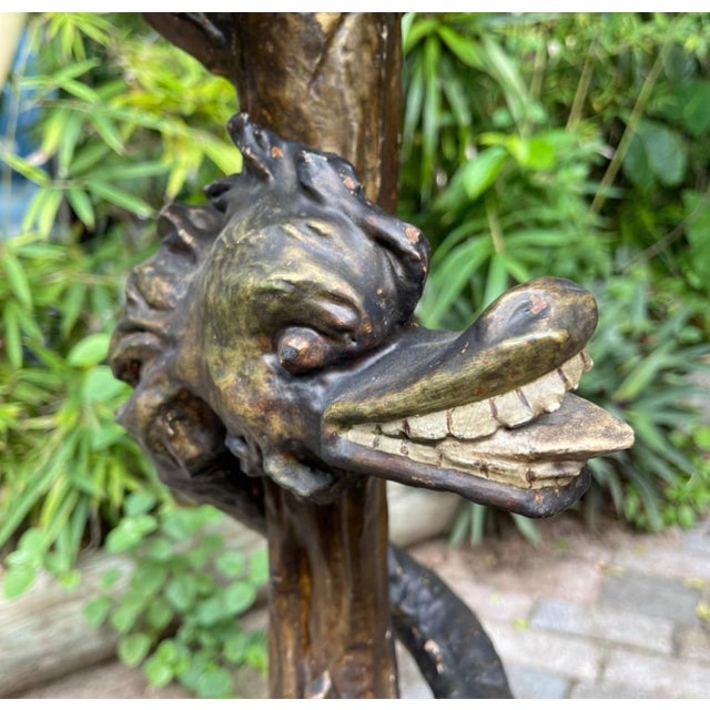 19th Century Venetian Gilded, Carved Wood Grotto Style Table For Sale - Image 10 of 12