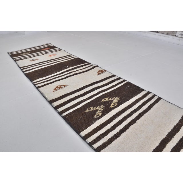 1960s Vintage Anatolian Mini Hemp Rug For Sale - Image 5 of 7