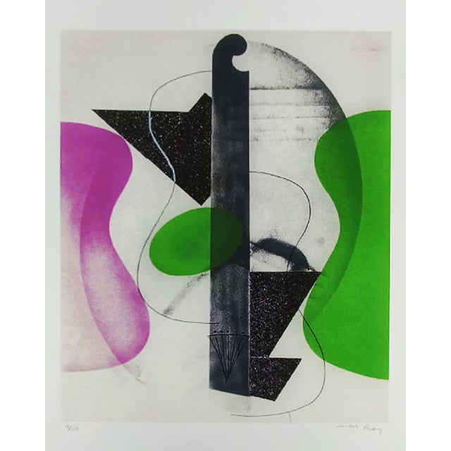 Man Ray Limited Edition Lithograph. Author's signature in Pencil. Limited series lithograph. Number 12 of 150 (Numbers are...