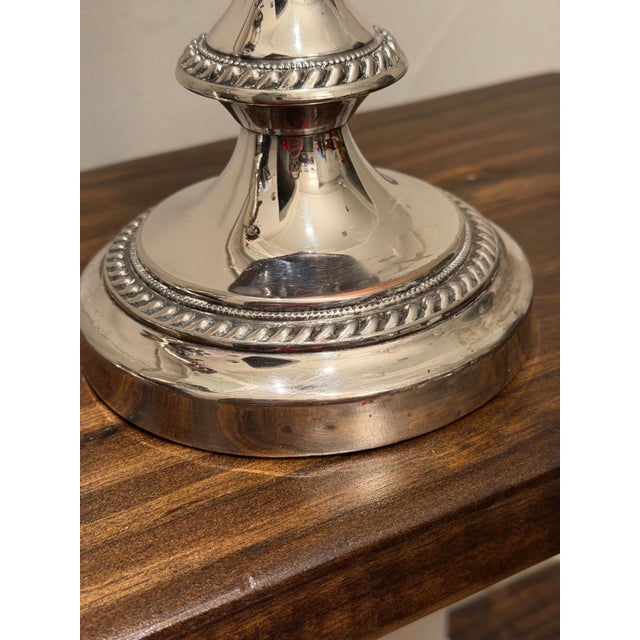Pair of George III Old Sheffield Plate Three-Light Candelabra, Early 19th Century For Sale - Image 18 of 18