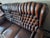 Chesterfield 3-Seater Sofa in Chestnut-Coloured Leather For Sale - Image 17 of 18