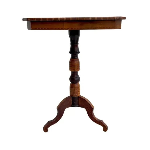 Wood 19th Century Italian Sorento Side Table For Sale - Image 7 of 9