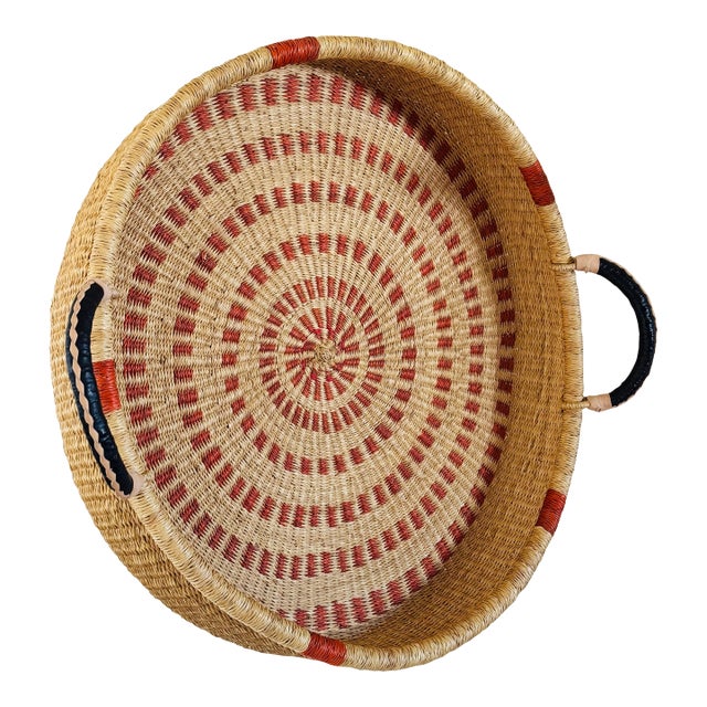 20th Century Oversized West African Bolga Basket For Sale