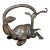 Antique Bronze Dark Warrior Turtle & Snake Sculpture – 10.6" Xuanwu Mythical Beast For Sale