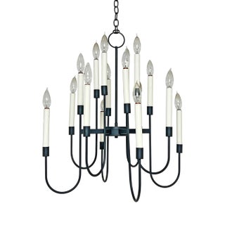 C. 1960s Mid-Century Lightolier Sixteen Bulb Chandelier For Sale