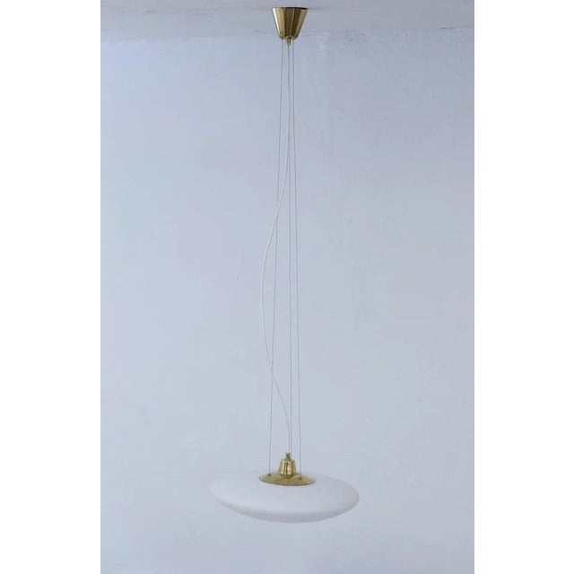 Ufo Ceiling Lamp in Brass, 1950s For Sale - Image 9 of 10
