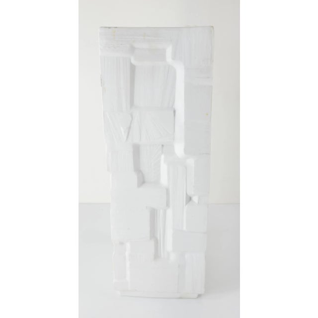 Mid-Century Modern Mid-Century Modernist Faux Bois White Vase by Heinrich For Sale - Image 3 of 9
