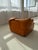 Vintage Italian Cognac Leather Confidential Lounge Chair by Alberto Rosselli for Saporiti, 1970s For Sale - Image 11 of 18
