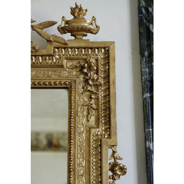 Napoleon III Style Gilded Wood Mirror, 19th Century For Sale - Image 10 of 13