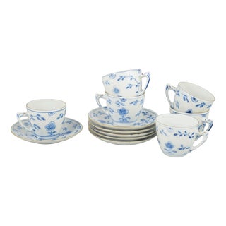 20th Century Kipling Coffee Cups with Saucers from Bing & Grøndahl, Set of 12 For Sale