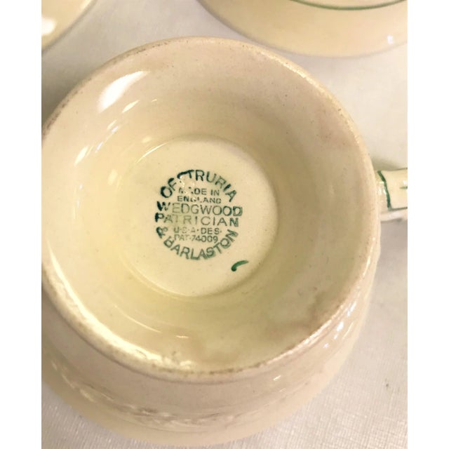 Beige Vintage Wedgewood Patrician "Tapestry" Collection Cup and Saucer - Set of 7 For Sale - Image 8 of 13