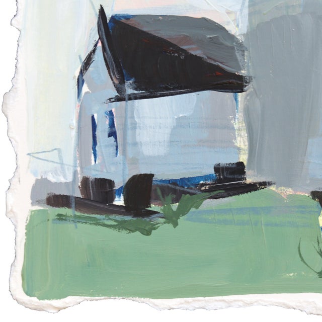 Boston Light - Lighthouse Still Life Mixed Media Painting on Paper Original Artwork by Kellie Newsome For Sale - Image 4 of 5