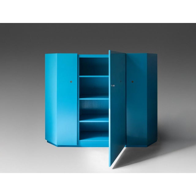 The Bramante cabinet was designed by Kazuhide Takahama during his long collaboration with Dino Gavina, Bologna, in the...