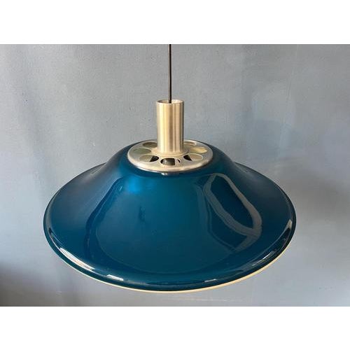 Blue Space Age UFO Pendant Lamp For Sale - Image 8 of 13