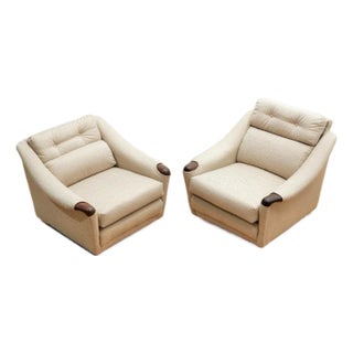 Pair of 1970s His & Her Lounge Chairs by G Plan For Sale