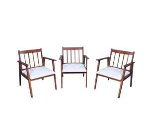 Mid-Century Modern Dutch Armchair Set, Netherlands, 1950s, Set of 3