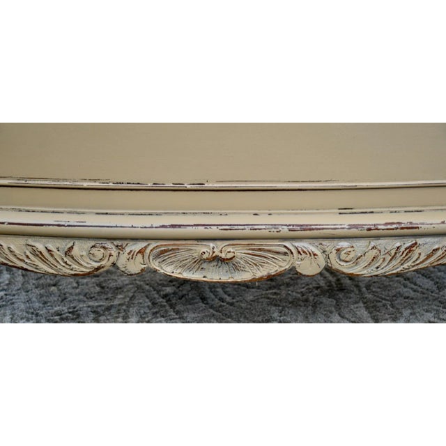 1910s Antique Feldenkrais Wood Chest Chippendale Bachelors Chest in a Distressed Beige For Sale - Image 5 of 12