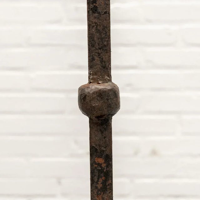 Brutalist Wrought Iron Candleholder, 1960s For Sale - Image 10 of 15