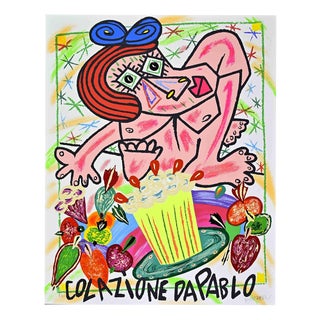 Bruno Donzelli, Breakfast at Pablo's, 1980s, Screenprint For Sale