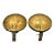 Italian Large Mid-Century Brass Sconces, 1950s, Set of 2 For Sale