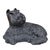 1980s Scottish Terrier Dog Statue Black Cement Sculpture Realistic Scottie Large Vintage For Sale - Image 5 of 18