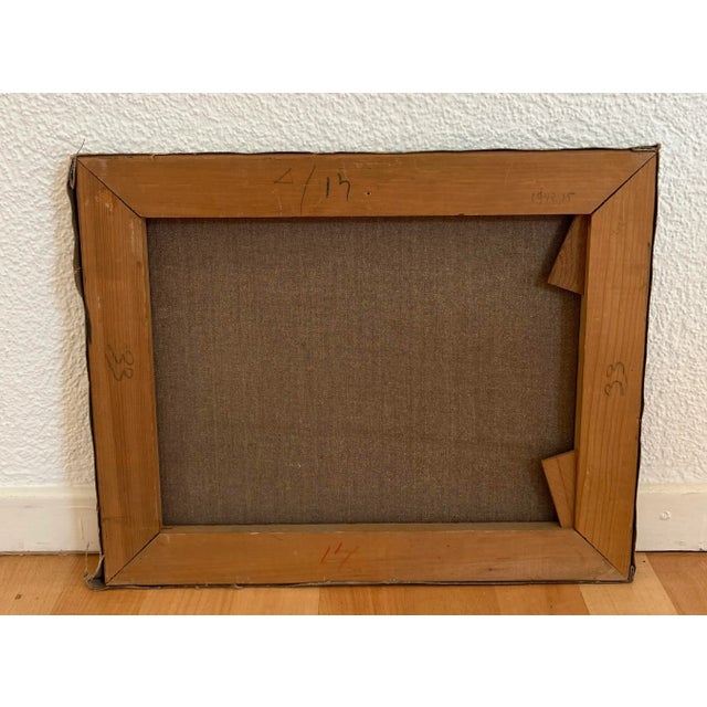 Herbert Theurillat, Maison à la toiture rouge, Oil on Canvas For Sale - Image 9 of 10