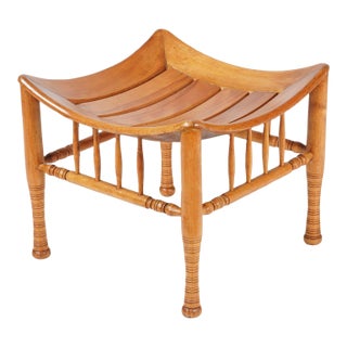 Beechwood Thebes Stool by Liberty & Co, 1884-1919 For Sale