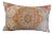 Boho Chic Antiqued Persian Rug Colorful Woven Cotton Lumbar Pillow New For Sale