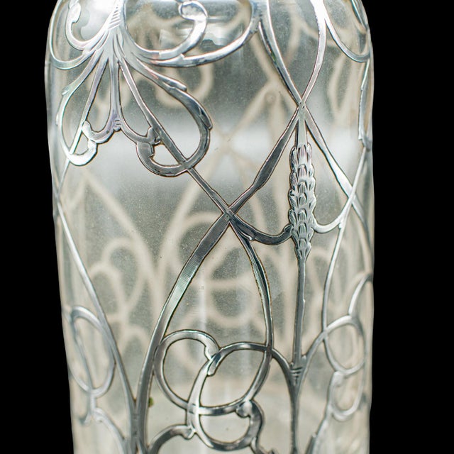 Antique Sherry Decanter, English, Glass, Silver Plate, Spirit Bottle, Edwardian For Sale - Image 11 of 12