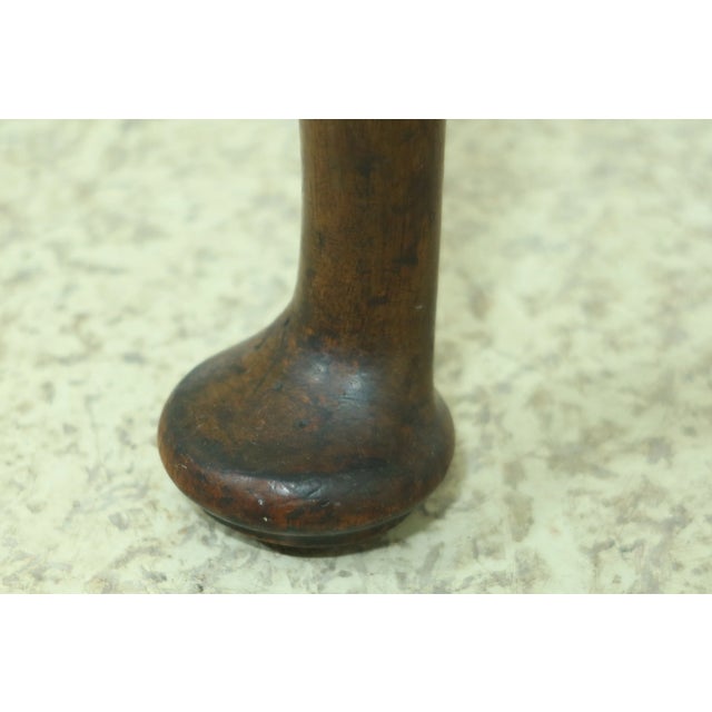 English Vintage English George III Needlepoint Ottoman For Sale - Image 3 of 10