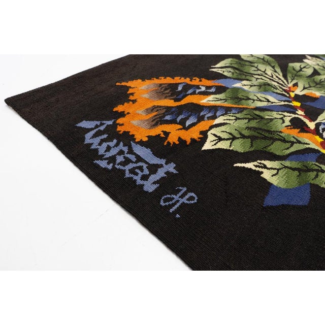 Le Bouc Blue Tapestry by Jean Lurçat, France, 1950s For Sale - Image 9 of 14